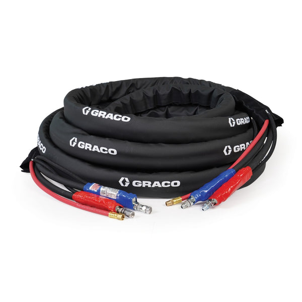 50 ft (15 m) High Pressure Heated Hose with Scuff Guard and RTD