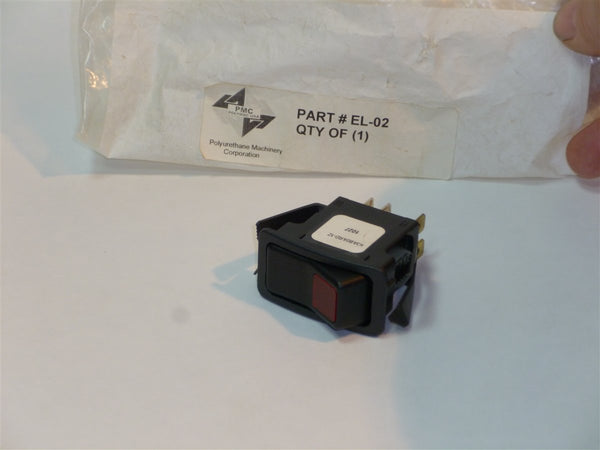 Switch; DPST w/LED