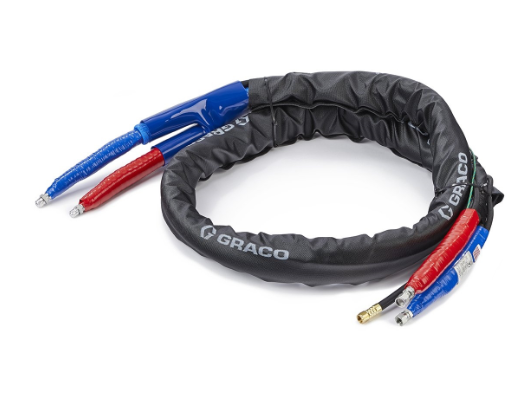 10 ft x 3/8 in Whip Hose, 3500 psi, Without Cable, Mesh Scuff, Reactor 1 & 2