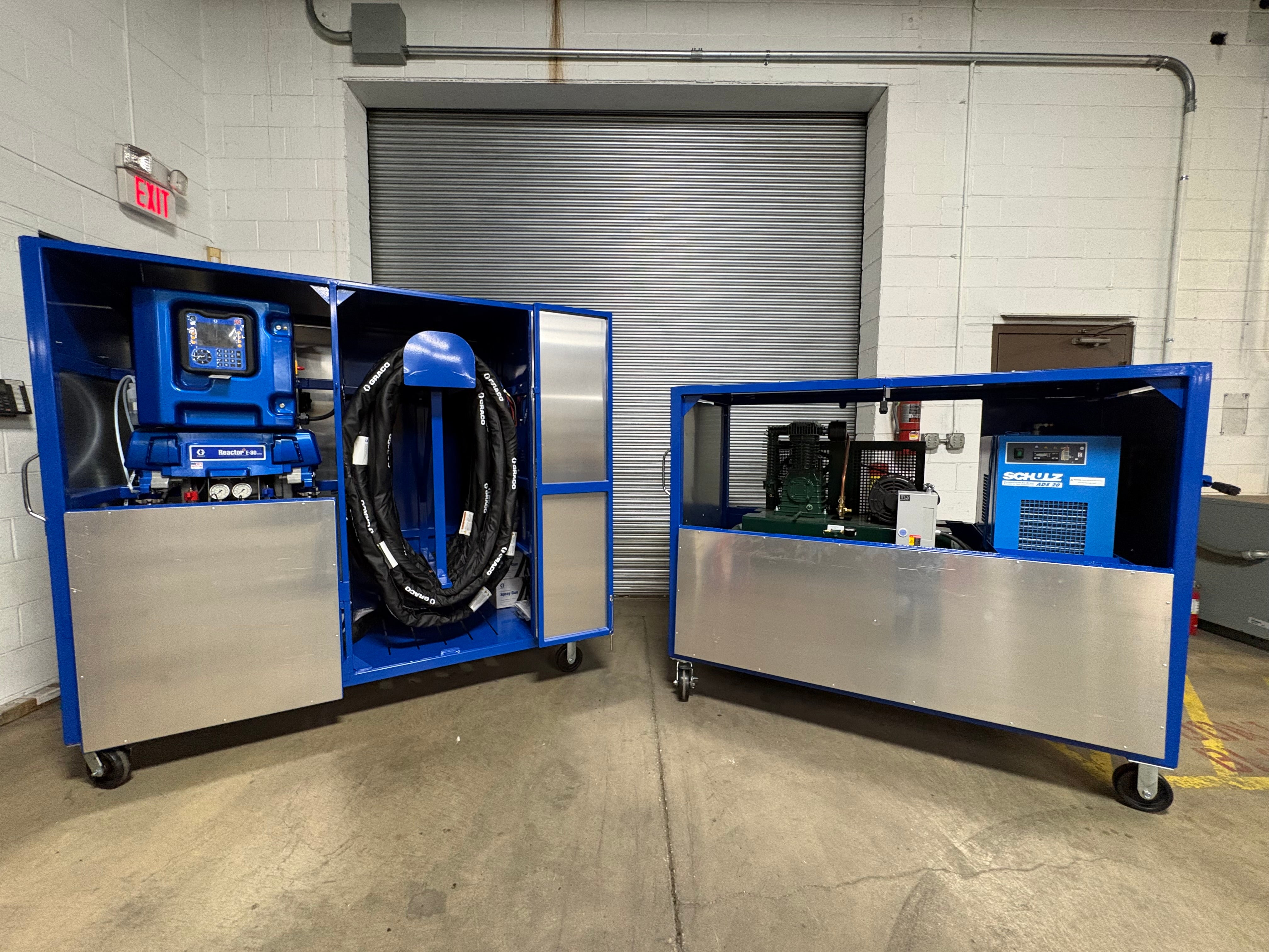Enclosed Portable Spray Foam Rig