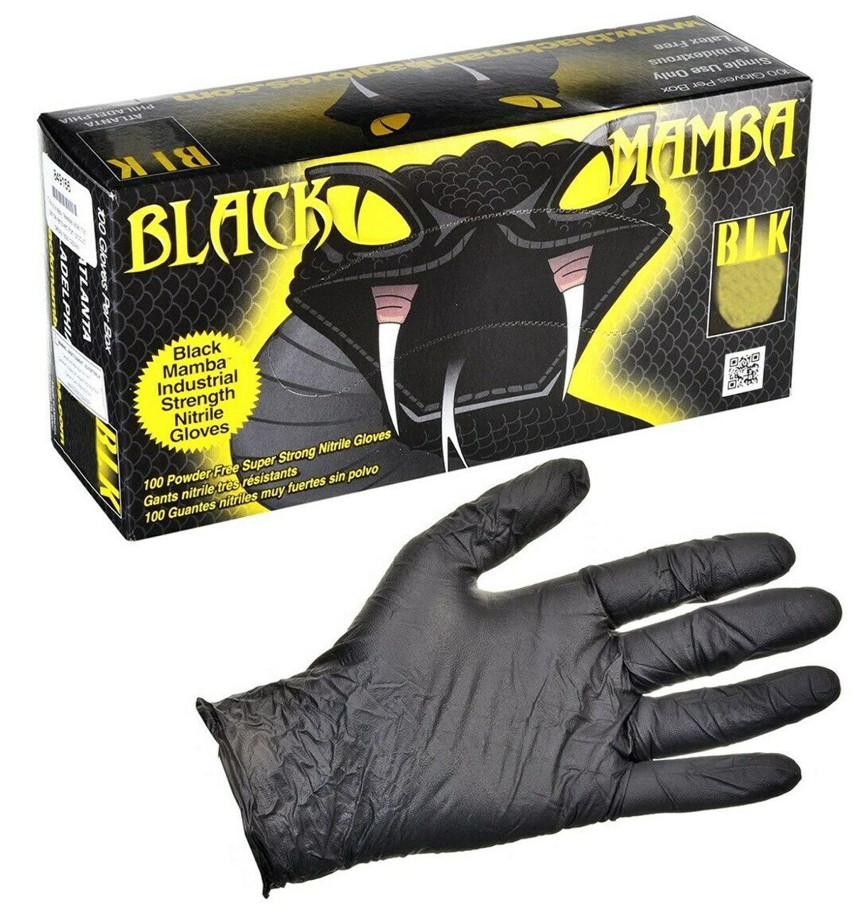 Industrial Nitrile Gloves (black) XL