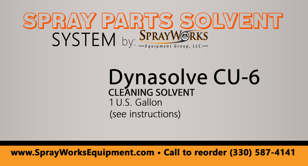 Dynasolve CU6 Spray Parts Solvent SprayWorks Equipment