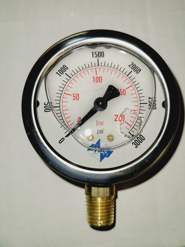 Pressure Gauge 0-3000psi x 2 1