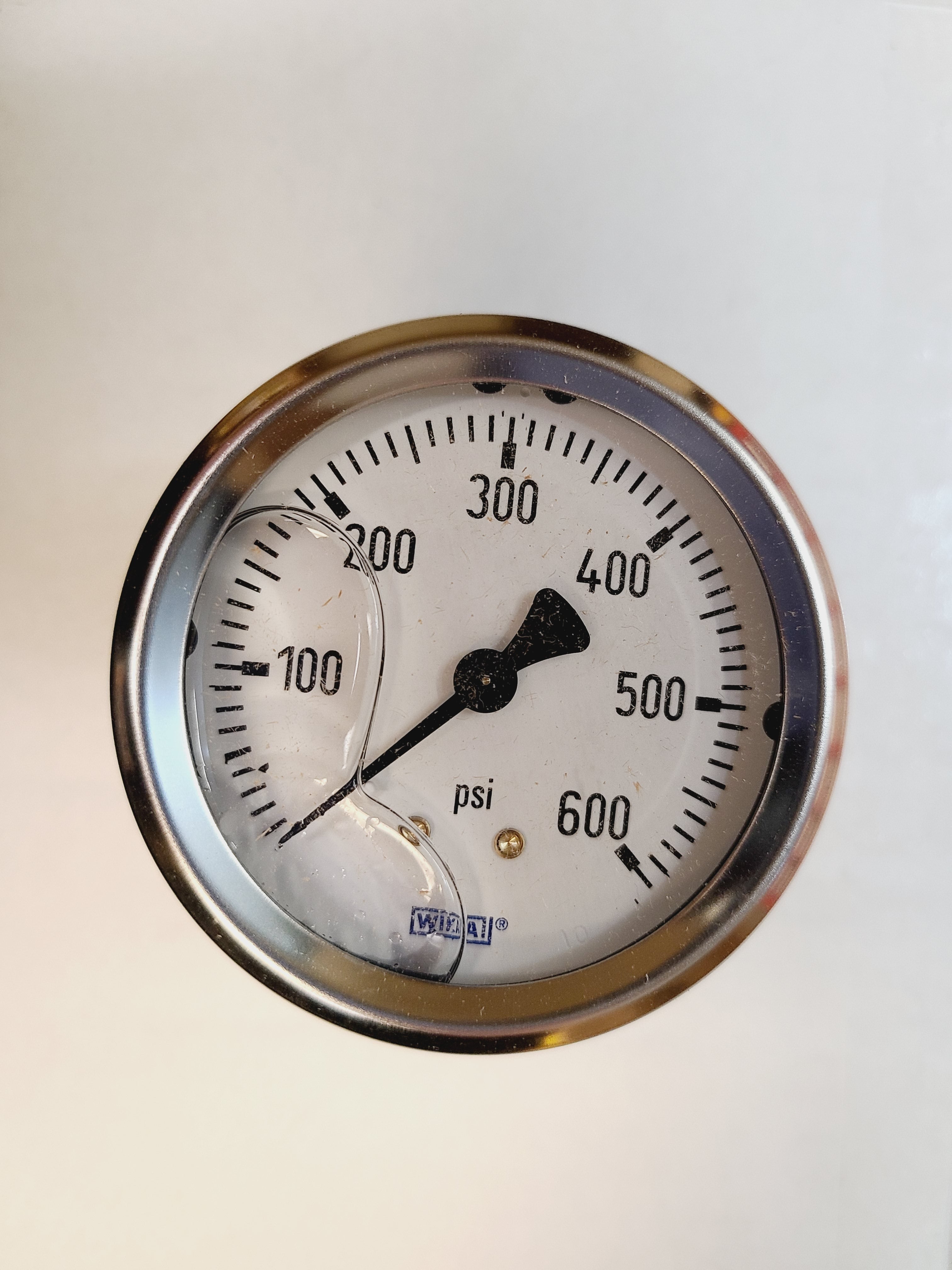 Pressure Gauge; CM 0-600 psi